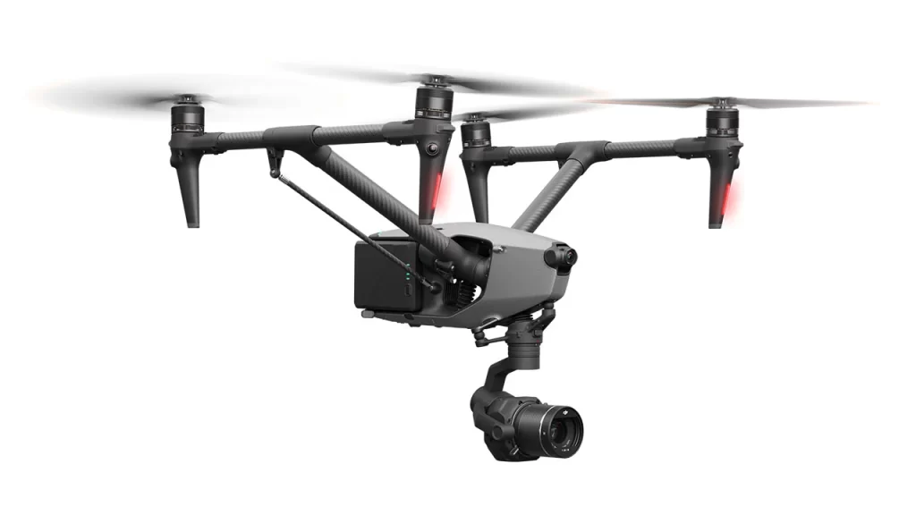 Inspire 3 right side 45 degrees flight